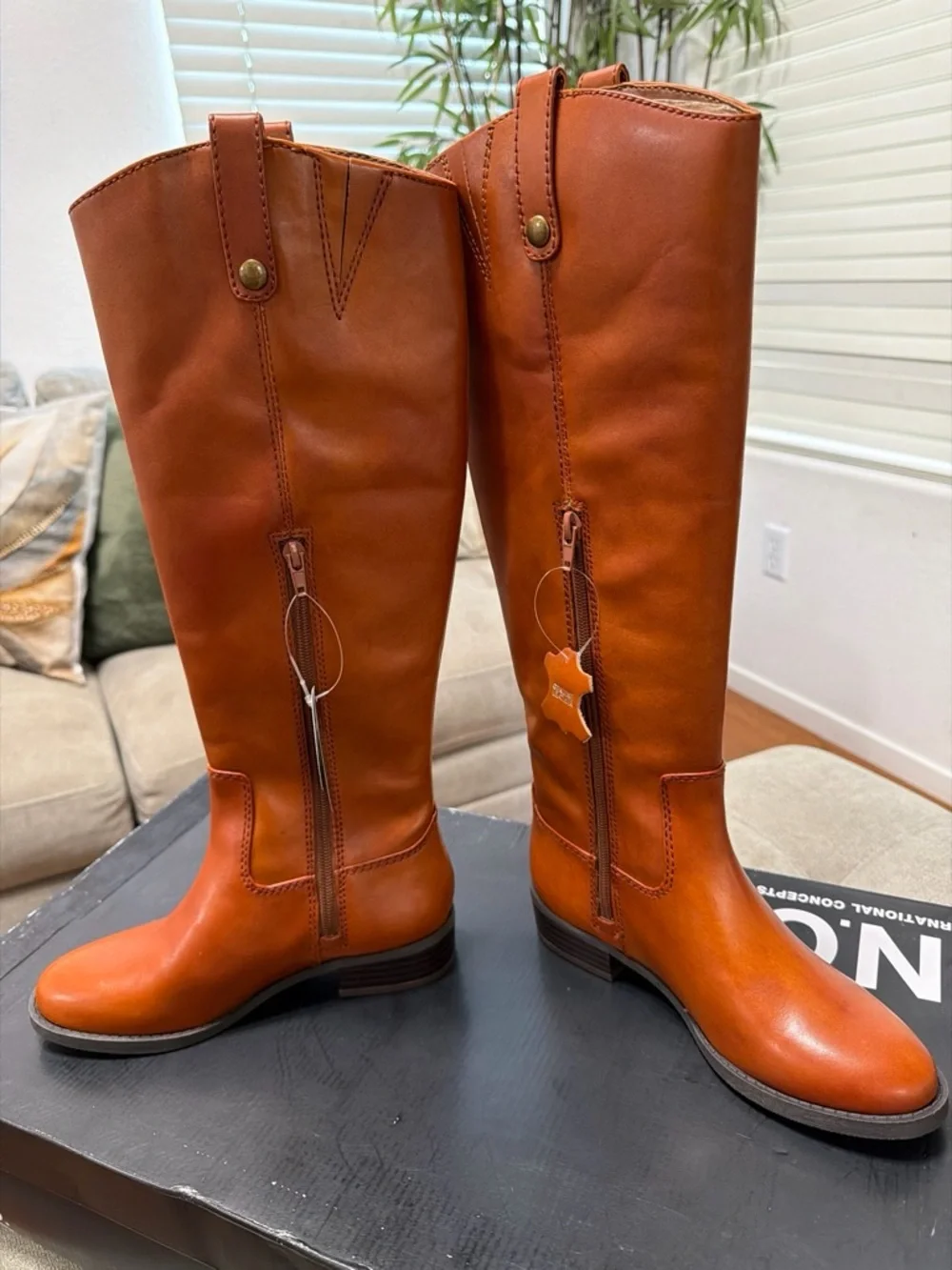 Style & Co. Tall Over-the-Knee Boots in Cognac